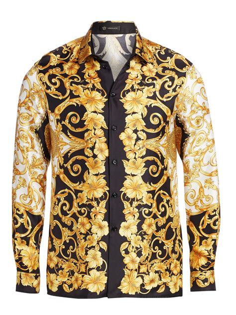 versace second hand shirt|versace collection men shirt sale.